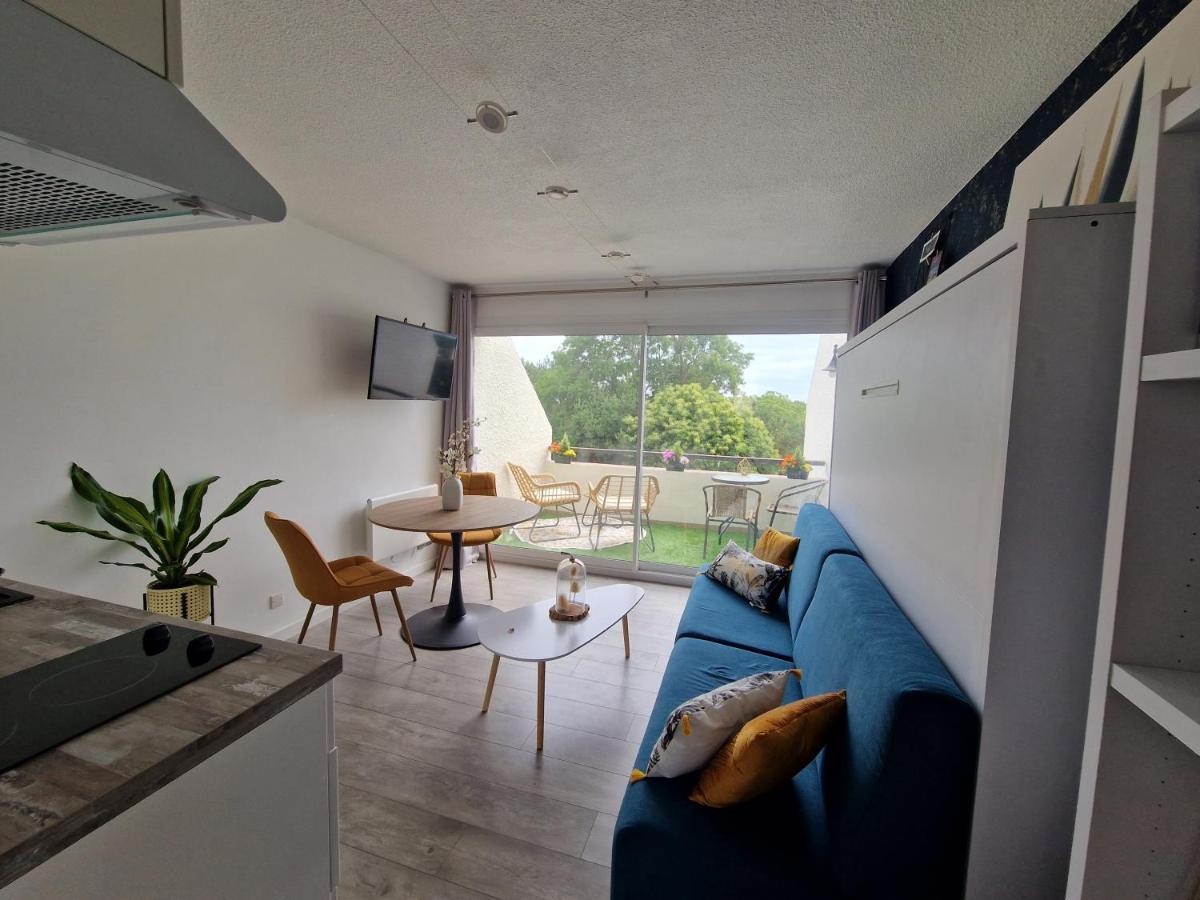Guidel-Plages Studio Lumineux Balcon Vue Mer & Piscine Exteriör bild