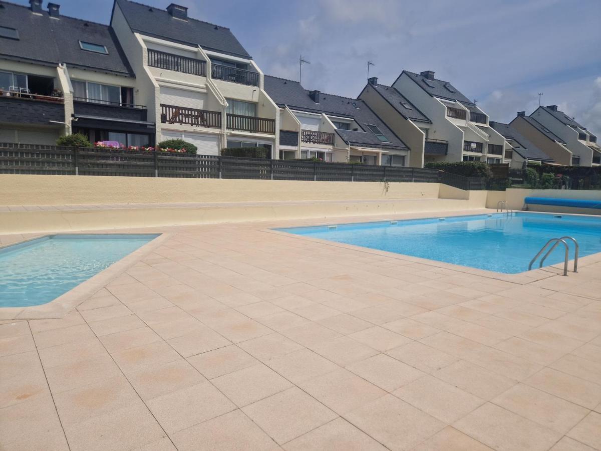Guidel-Plages Studio Lumineux Balcon Vue Mer & Piscine Exteriör bild